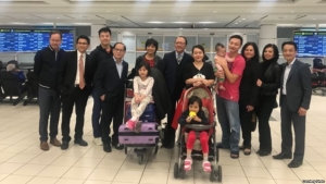 Bạch Hồng Quyền cùng gia đình đến Canada tị nạn