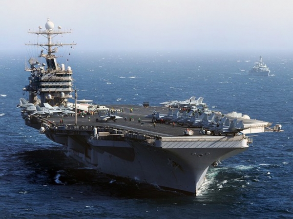 Hàng không mẫu hạm Mỹ hoạt động gần bán đảo Triều Tiên đang căng thẳng