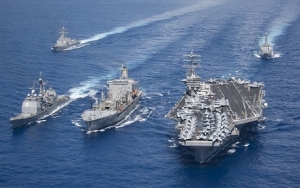 Chiến hạm Mỹ-Nhật thao dượt trên bộ đội và sự cố