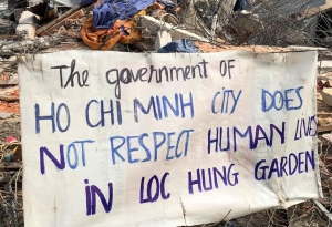 Chính quyền thông báo tiếp tục cưỡng chế Vườn rau Lộc Hưng