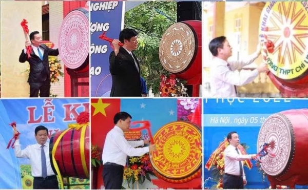 &quot;Huông&quot; lãnh đạo khai trống năm học mới ?