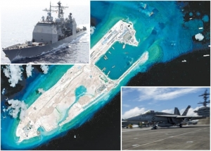 Biển Đông : Trung Quốc đưa máy bay và tàu chiến vào những đảo nhân tạo