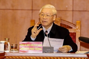 Sau hai tháng bị nhiễm dịch, Nguyễn Phú Trọng họp chống Covid-19
