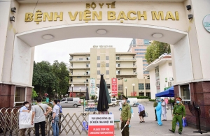Bệnh viện Bạch Mai, nơi xử lý những ca nhiễm Covid-19