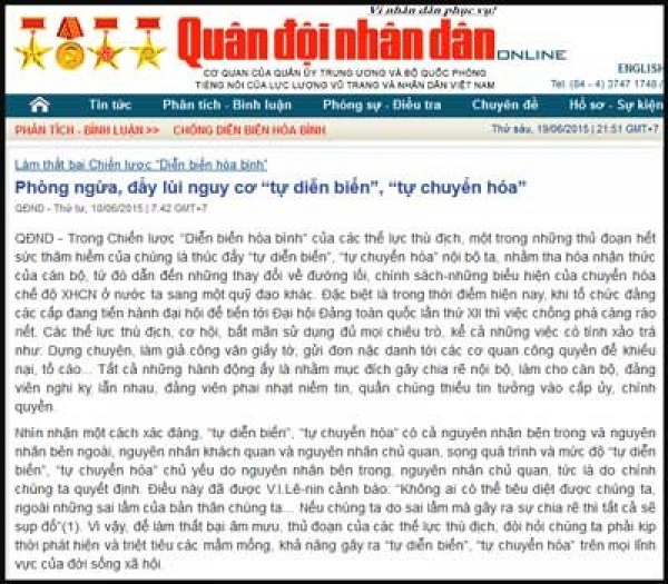 Cái gì cũng làm chính quyền cộng sản Việt Nam lo sợ