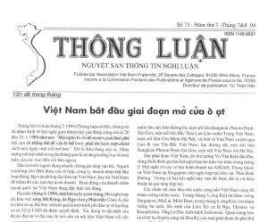 Thông Luận số 73-1994