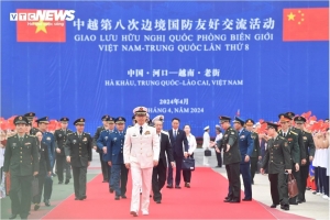 Bộ trưởng Quốc phòng Việt Nam - Trung Quốc chứng kiến tuần tra chung trên biên giới