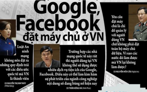 Luật an ninh mạng, Facebook, thu hồi tài sản tham nhũng