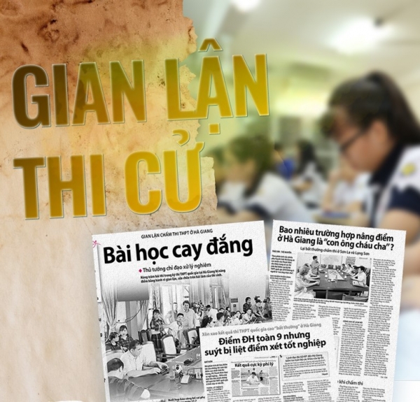 Gian lận thi cử, bao che cấp dưới phạm tội