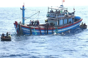 Quyền đánh cá : tàu Việt Nam và Indonesia va chạm nhau