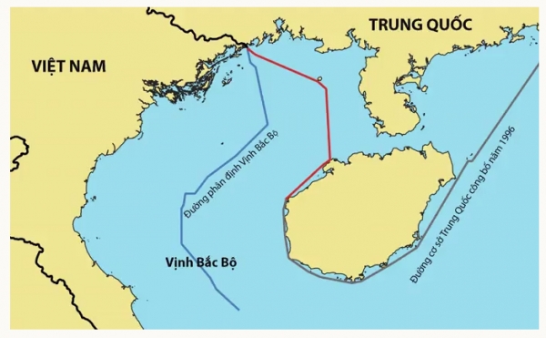 Đường cơ sở của Trung Quốc ‘ảnh hưởng tự do đi lại’ trên Vịnh Bắc Bộ