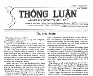 Thông Luận số 34-1991