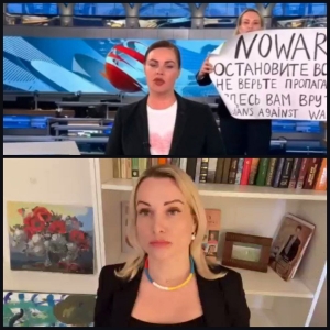 Nhà báo Nga phản đối chiến tranh Ukraine ngay trên tivi