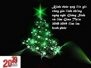 Chúc mừng Giáng Sinh 2018 và năm mới 2019