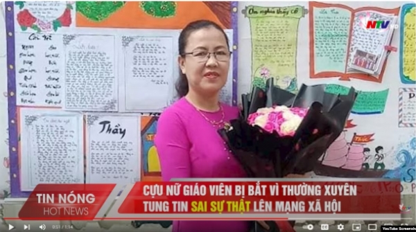 Cựu giáo viên bị bắt vì ‘Lợi dụng quyền tự do dân chủ’